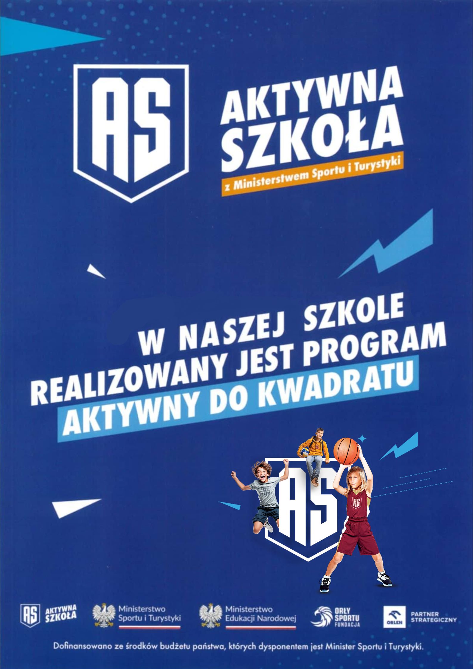 plakat programu "Aktywny do kwadratu"