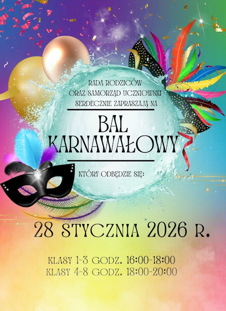 plakat - zaproszenie na bal