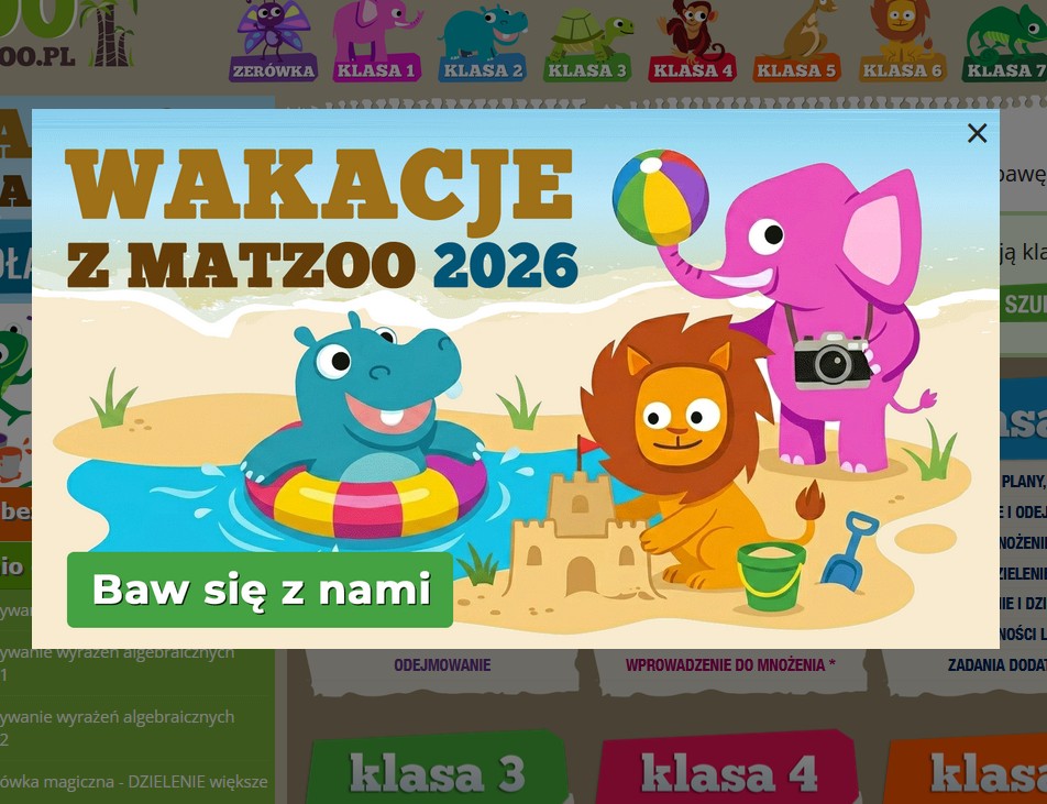 zdjęcie strony wakacyjnej gry