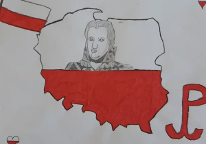 Praca ucznia SP Łękińsko w Międzynarodowym Konkursie Plastycznym LAURKA DLA BOHATERA - In memory of…