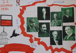 Praca ucznia SP Łękińsko w Międzynarodowym Konkursie Plastycznym LAURKA DLA BOHATERA - In memory of…