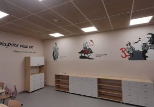 Mural w pracowni historycznej