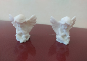 gotowe aniołki wykonane drukarką 3D
