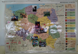 mapa świetlicowej wymiany pocztówkowej