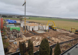 Teren budowy w dniu 27 grudnia 2019 r.