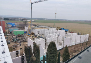 Teren budowy w dniu 16 stycznia 2020 r.