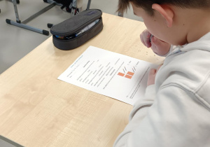 Uczniowie klas 7 uczestniczący w konkursie „Ile wiesz o pieniądzach”