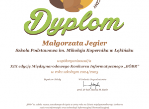 „Bóbr”, "InstaLogik", „Digital Wizards” - sukcesy naszych uczniów w ogólnopolskich konkursach informatycznych.