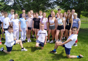 Reprezentacja szkoły, która brała udział w zawodach lekkoatletycznych
