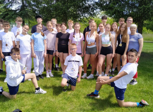 Lekkoatletyczne zawody sportowe.