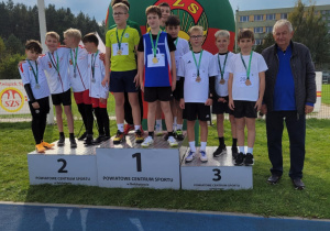 Chłopcy na podium