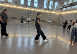 Pierwsze kroki baletowe.