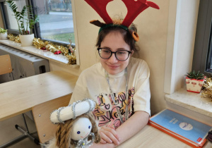 Uczennica z aniołem.