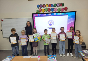 Uczestnicy konkursu LEON z klasy 1a