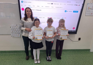 Uczestnicy konkursu LEON z klasy 2b