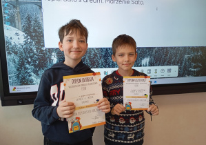 Uczestnicy konkursu LEON z klasy 3a