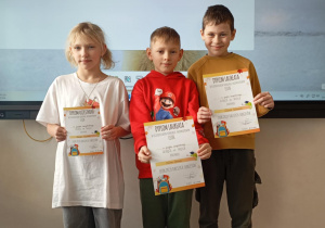 Uczestnicy konkursu LEON z klasy 3a