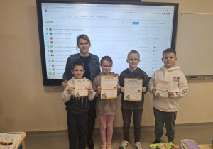Uczestnicy konkursu LEON z klasy 3b