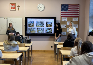 Wizyta w klasie językowej.