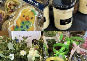 Stoisko z rękodziełem uczniów