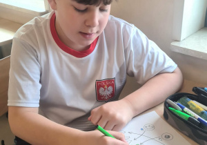 Uczeń wykonuje karty pracy ukazujące zużycie wody w codziennym życiu