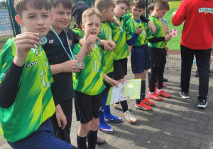 Reprezentanci naszej szkoły z medalami