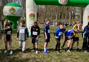 Uczniowie przed startem