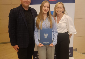 Ola ze swoimi dumnymi rodzicami