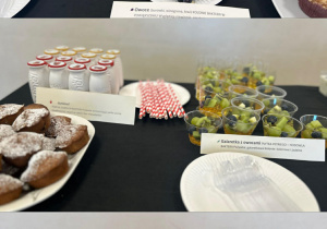 poczęstunek nawiązujący do tematu o bakteriach