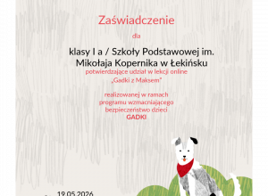 „GADKI z Maksem” – o bezpieczeństwie i zaufaniu