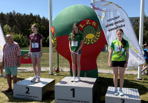 Zawodniczki na podium
