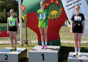Zawodniczki na podium