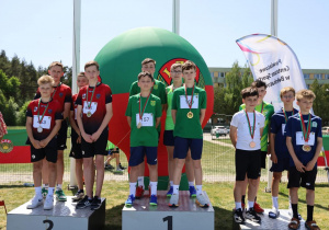 Chłopcy na podium