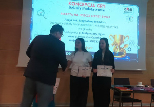 Wręczanie nagród w Konkursie GEEK