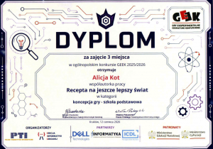 dyplom Alicji Kot