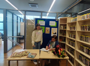 Spotkanie autorskie z Anną Czerwińską-Rydel w Gminnej Bibliotece Publicznej w Kleszczowie